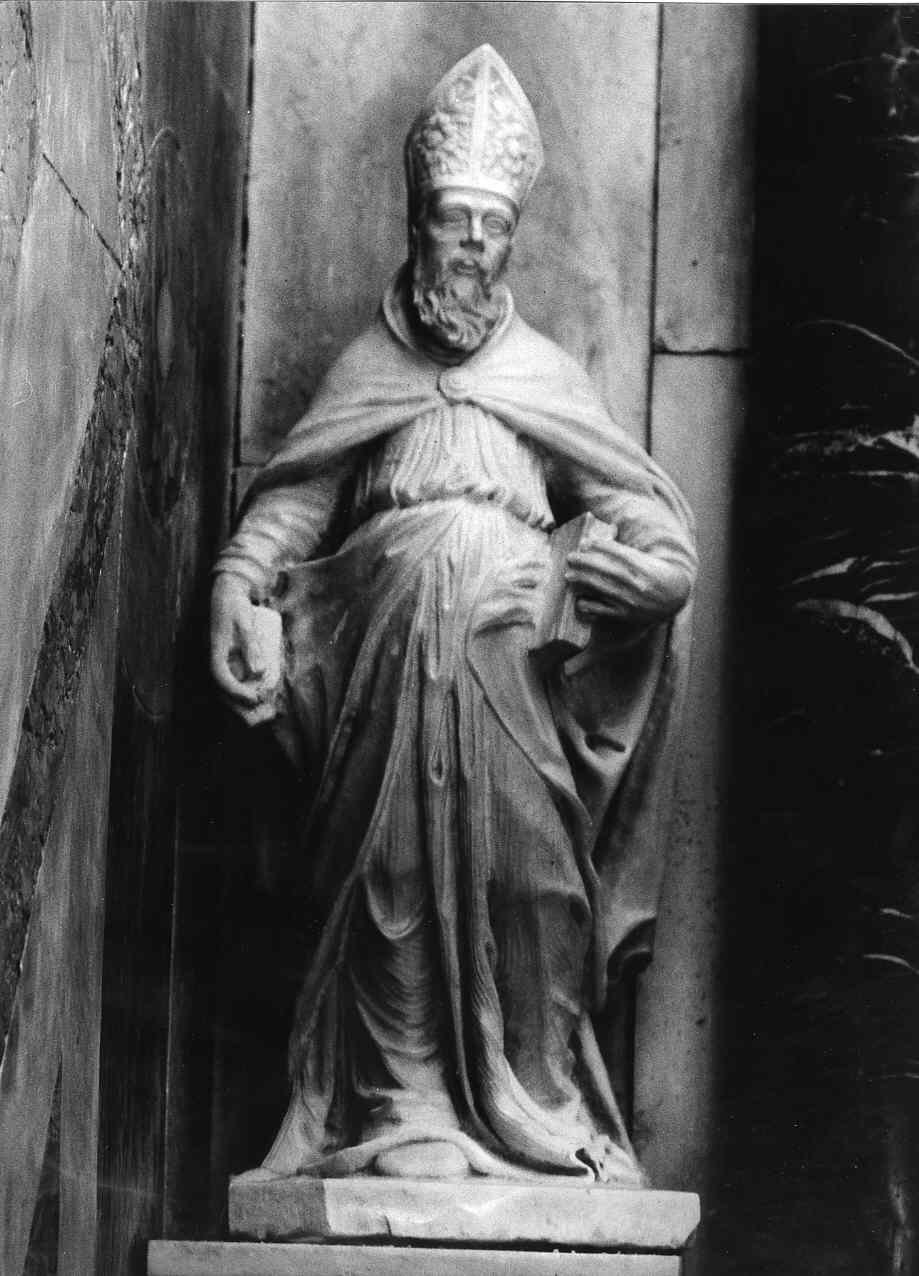 Santo vescovo (statua, opera isolata) - bottega italiana (seconda metà sec. XIX)