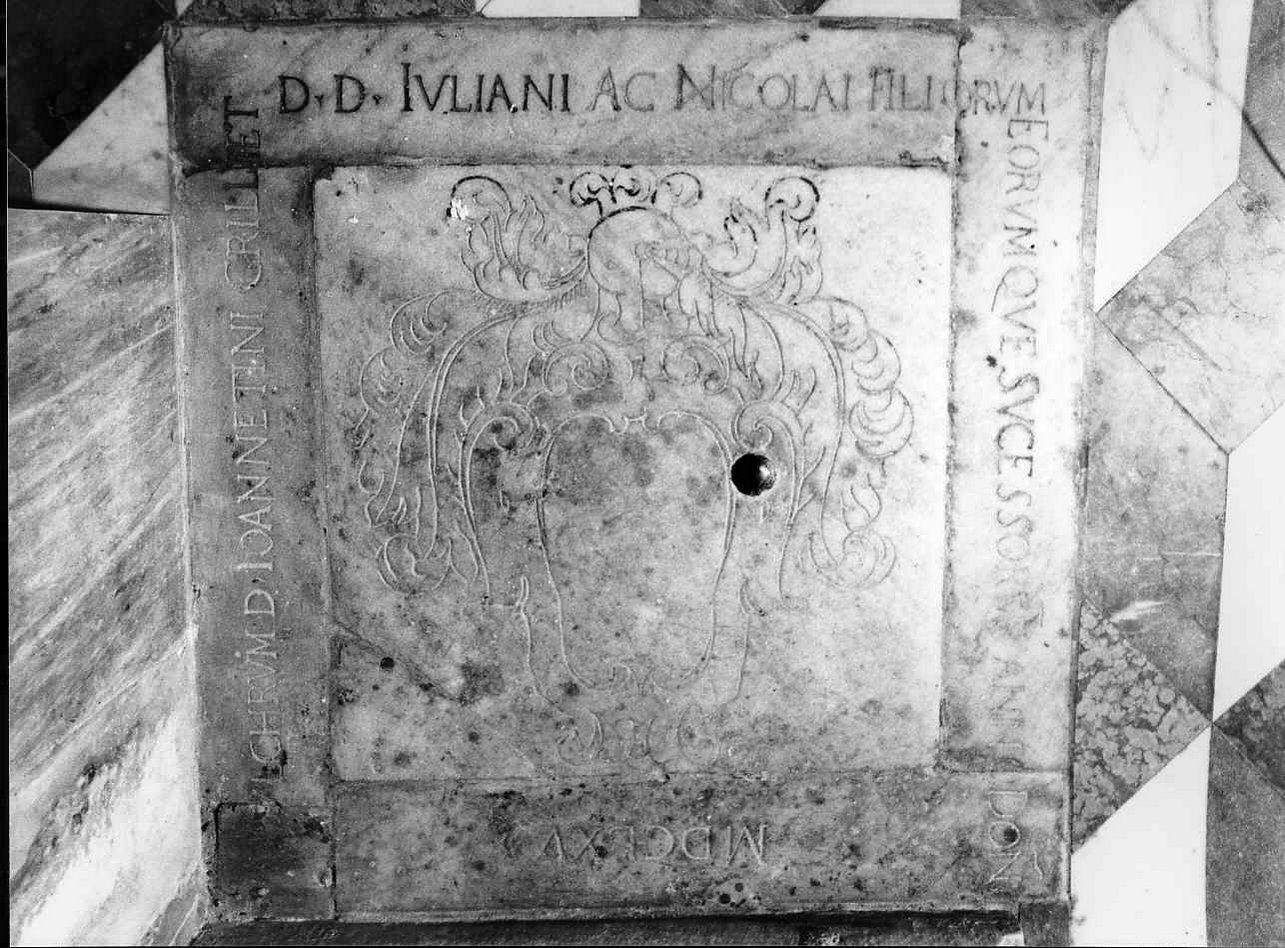 lastra tombale, opera isolata - bottega ligure (sec. XVII)