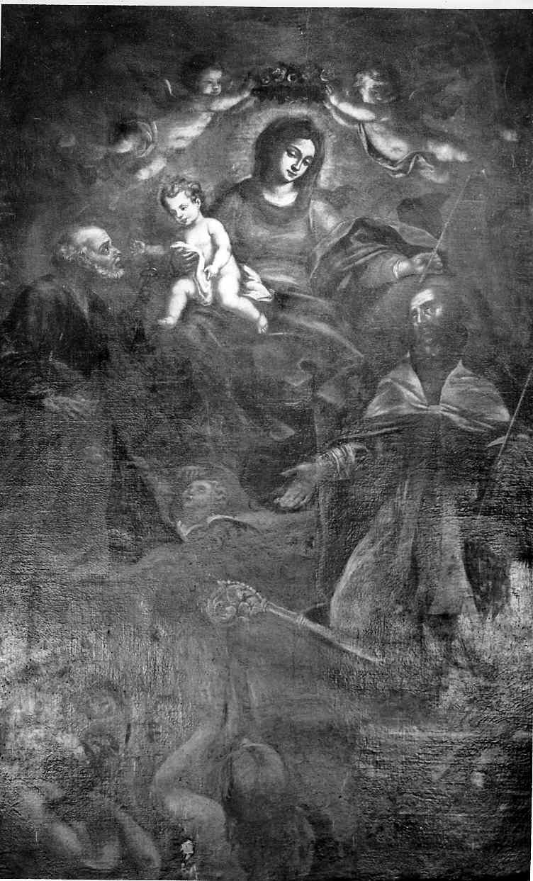 Madonna che intercede per le anime del purgatorio (dipinto, elemento d'insieme) di Dolci Carlo (sec. XVII)
