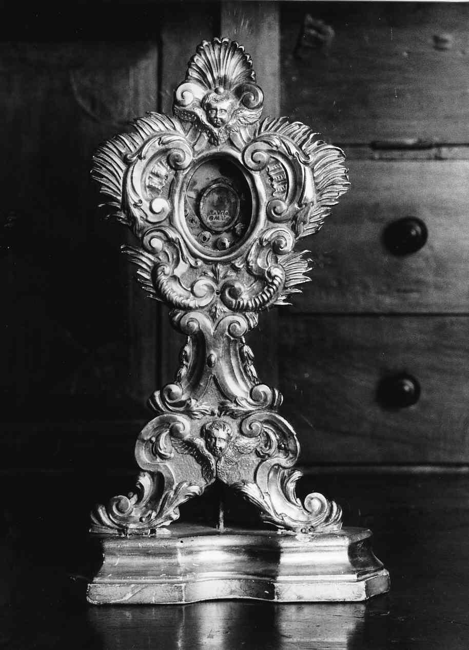 reliquiario - a castone, su supporto, opera isolata - bottega italiana (seconda metà sec. XVIII)