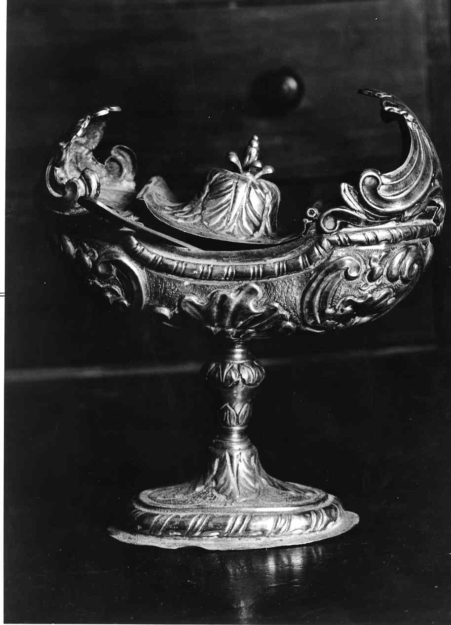 navicella portaincenso - a galeone, opera isolata - bottega italiana (seconda metà sec. XVIII)