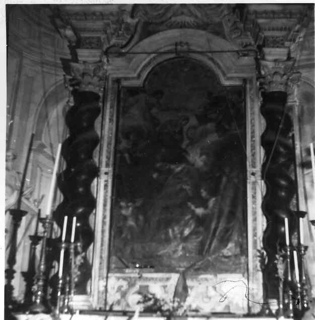 incoronazione di Maria Vergine tra santi e profeti (dipinto, opera isolata) di Bruno Francesco (secc. XVII/ XVIII)