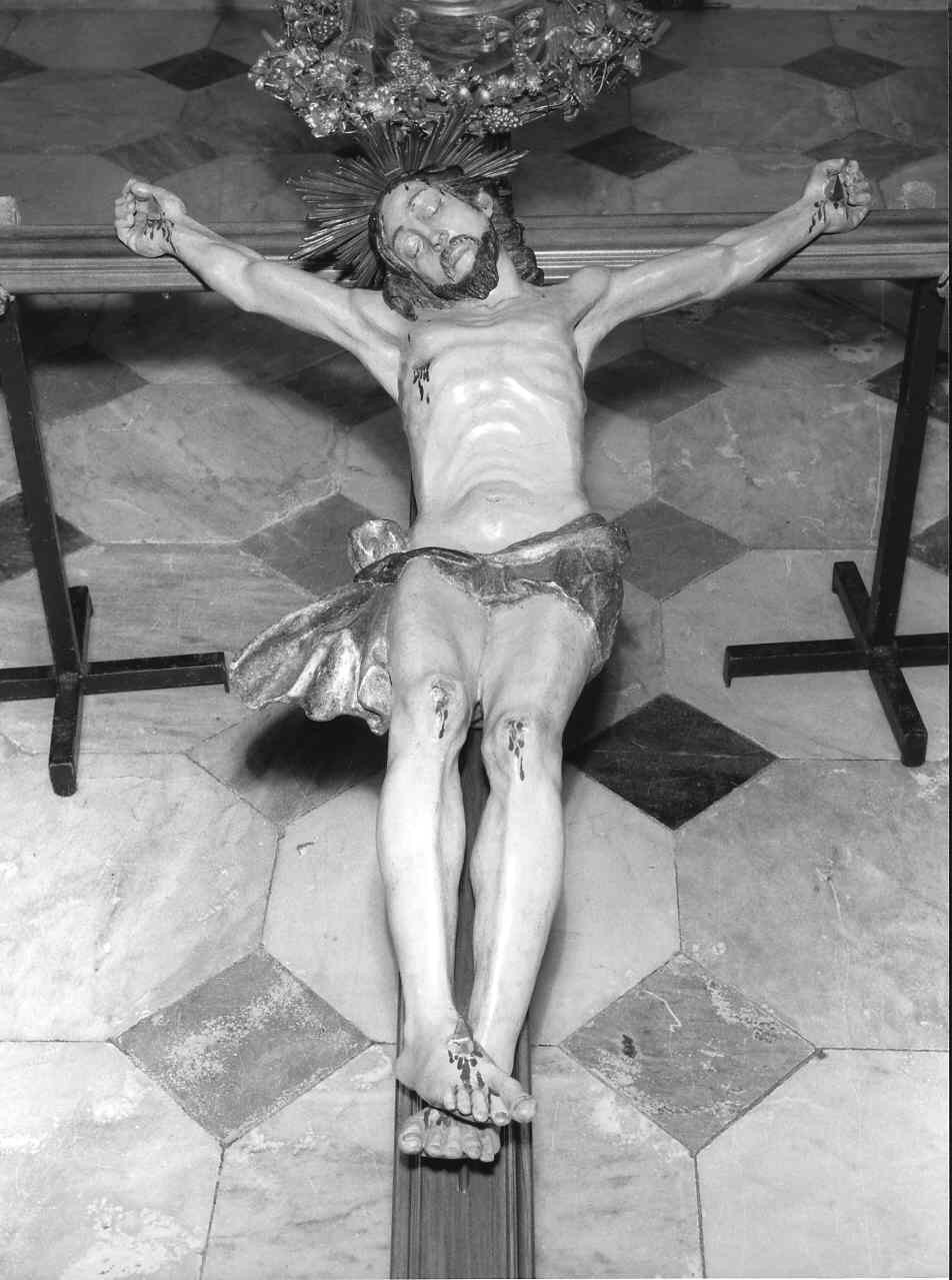 crocifissione di Cristo (crocifisso, insieme) - bottega ligure (sec. XIX)