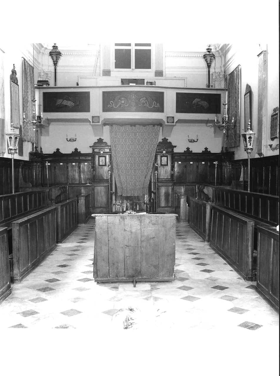 stalli del coro, serie - bottega ligure (inizio sec. XVII, sec. XVIII)