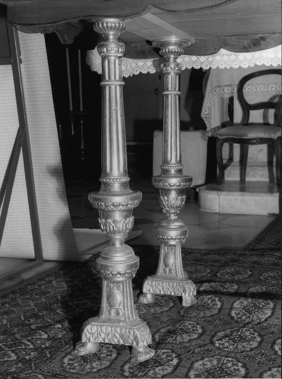 candeliere, serie - bottega ligure (sec. XIX)