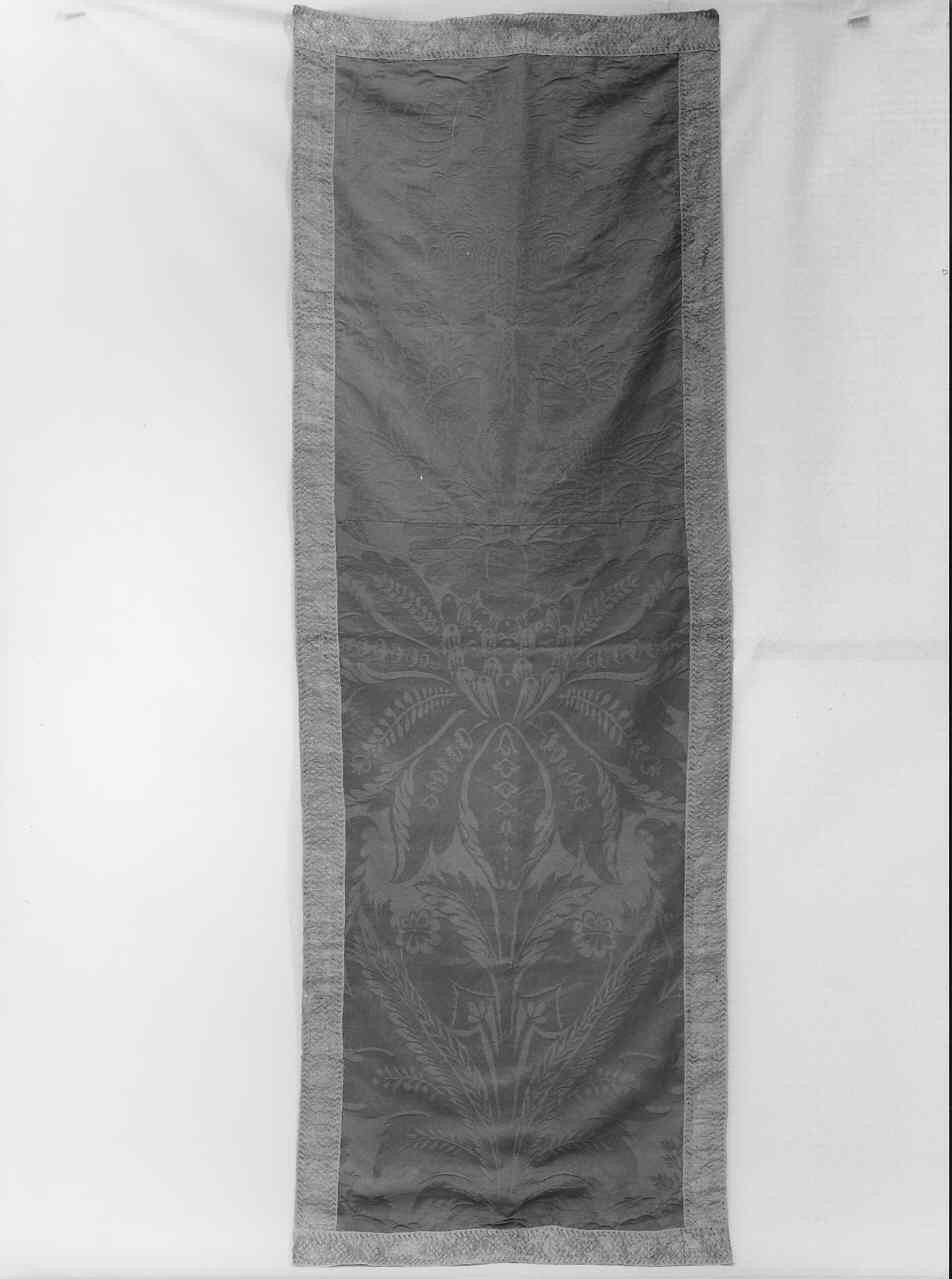 tessuto, opera isolata - manifattura ligure (seconda metà sec. XIX)
