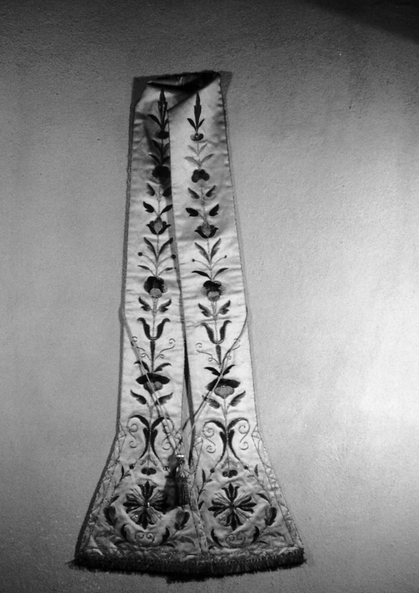 stola, opera isolata - manifattura italiana (fine/inizio secc. XIX/ XX)