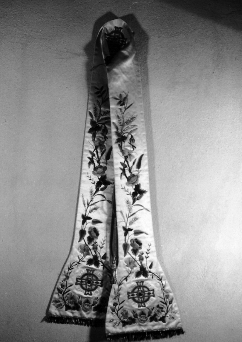 stola, opera isolata - manifattura italiana (fine/inizio secc. XIX/ XX)