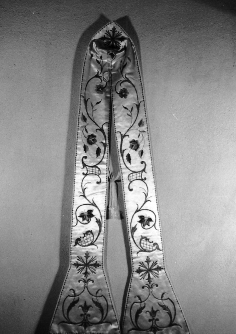 stola, opera isolata - manifattura italiana (fine/inizio secc. XIX/ XX)