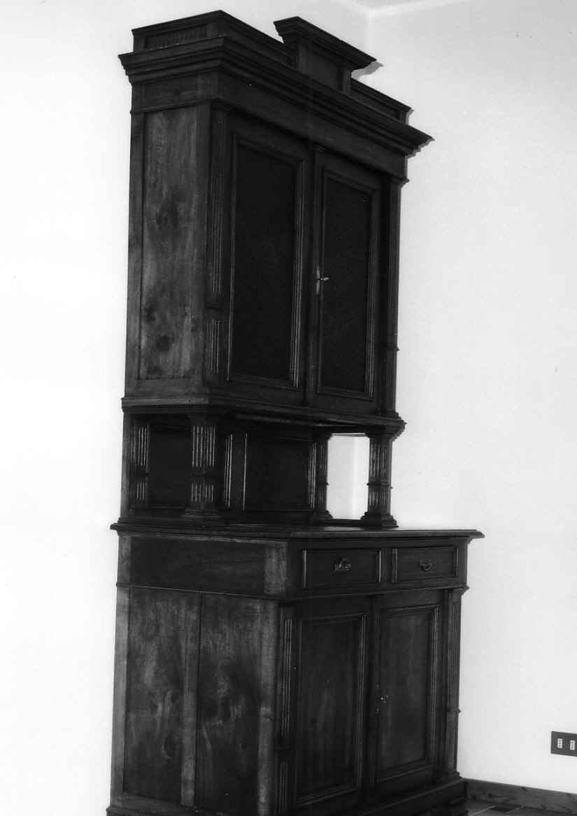 credenza a due corpi, opera isolata - bottega ligure (sec. XIX)