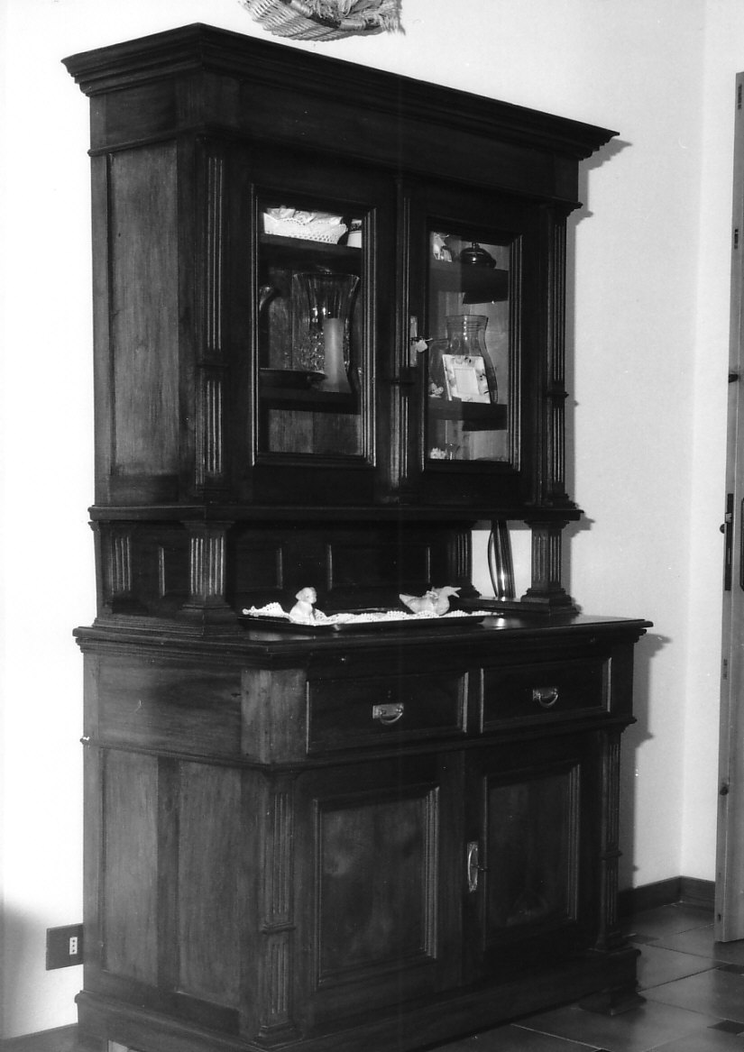 credenza a due corpi, opera isolata - bottega ligure (sec. XIX)