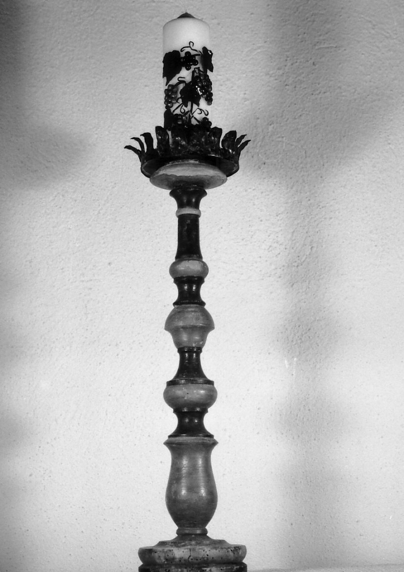 candeliere, opera isolata - bottega genovese (seconda metà sec. XIX)