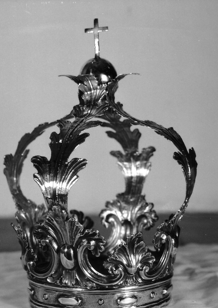 corona da statua, opera isolata - bottega ligure (fine/inizio secc. XIX/ XX)