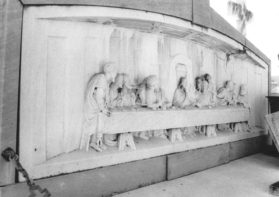 ultima cena (rilievo, opera isolata) - bottega ligure (secondo quarto sec. XX)