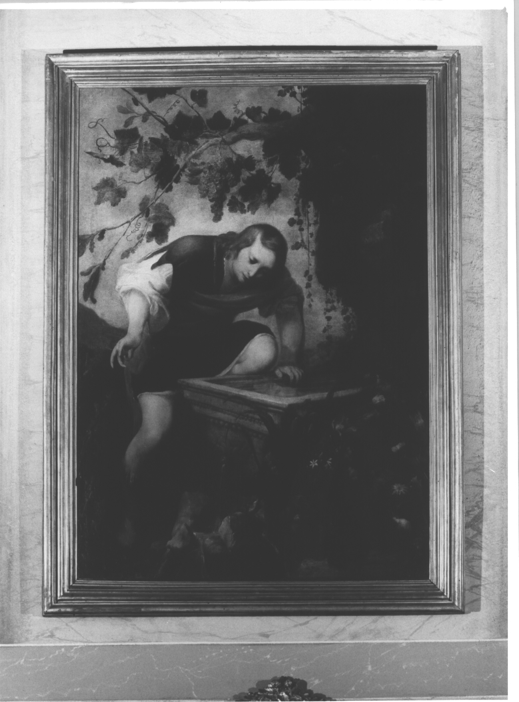 Narciso alla fonte (dipinto, opera isolata) di Roos Jean (attribuito) (sec. XVII)