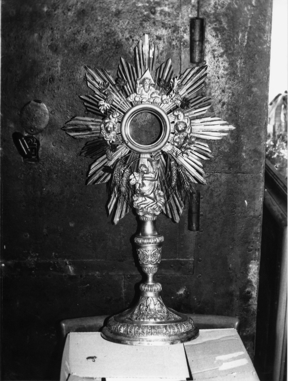 ostensorio - a raggiera, opera isolata di Parodi (sec. XIX)