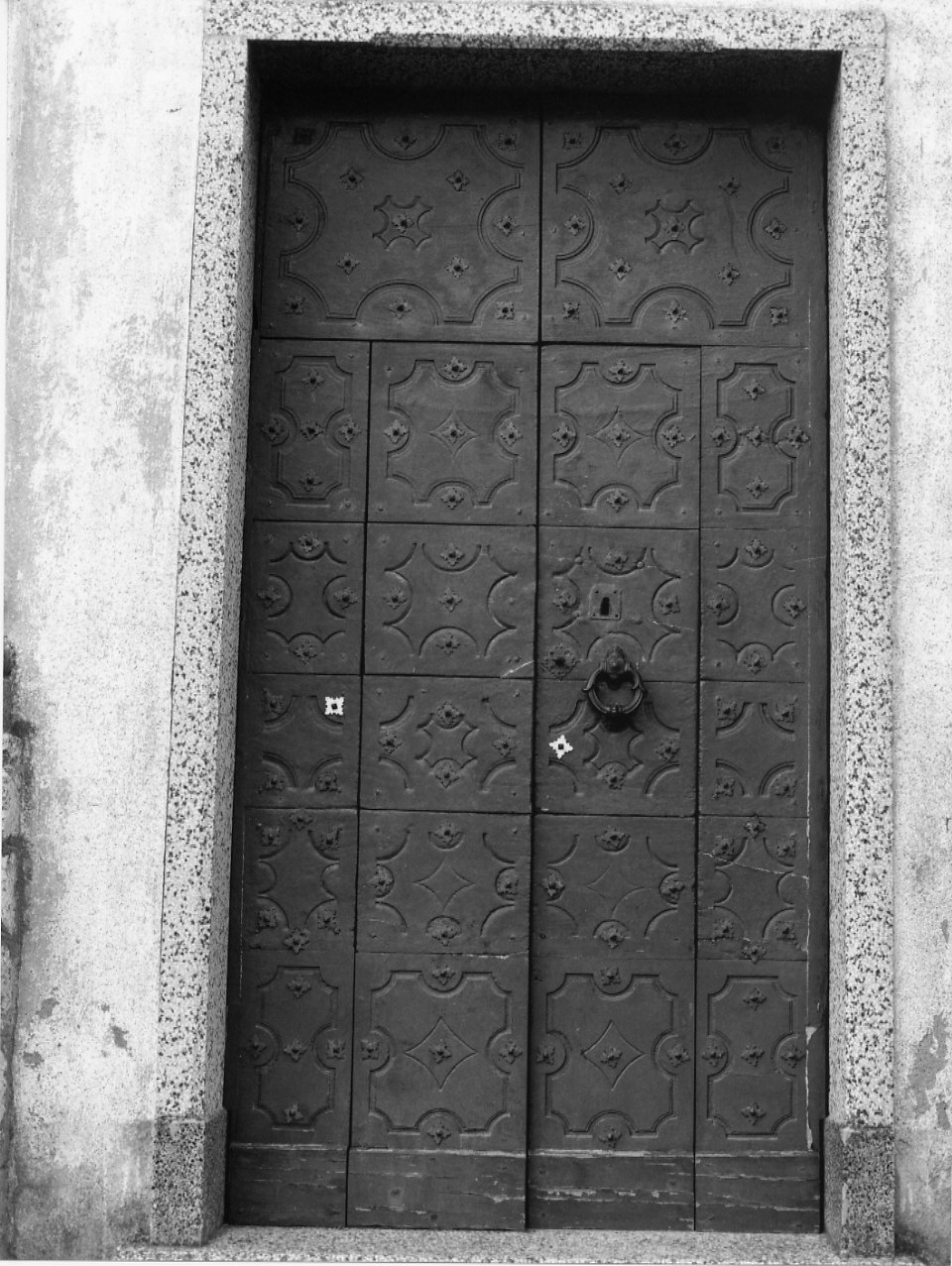 portone, opera isolata - manifattura genovese (terzo quarto sec. XIX)