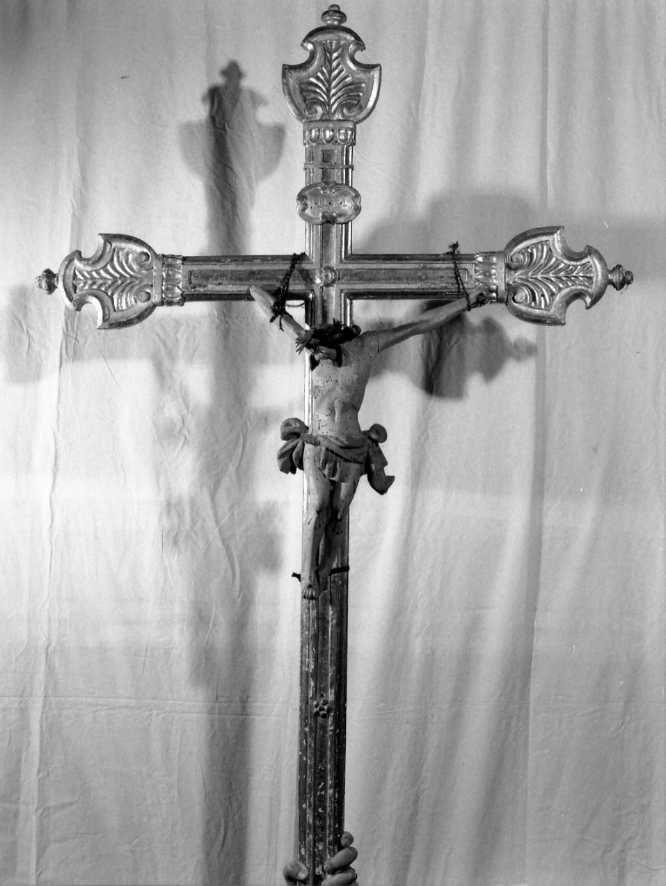 croce processionale, opera isolata - manifattura genovese (seconda metà sec. XIX)