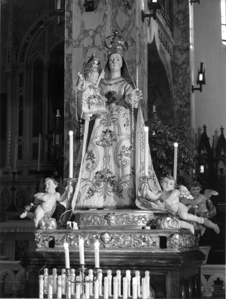 Madonna del Rosario (statua, opera isolata) - ambito genovese (sec. XVIII)