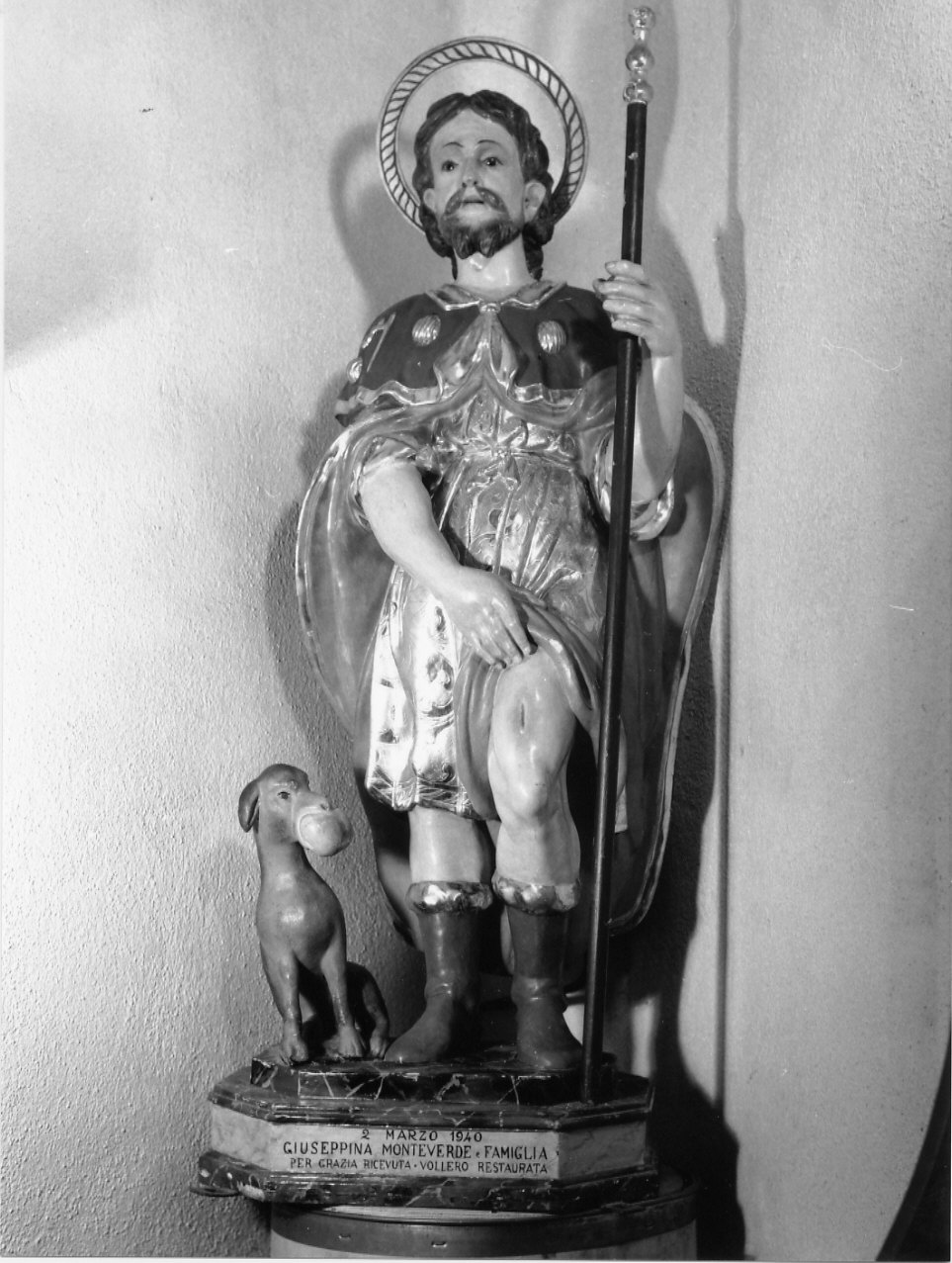 San Rocco (statua, opera isolata) - ambito genovese (sec. XVII)