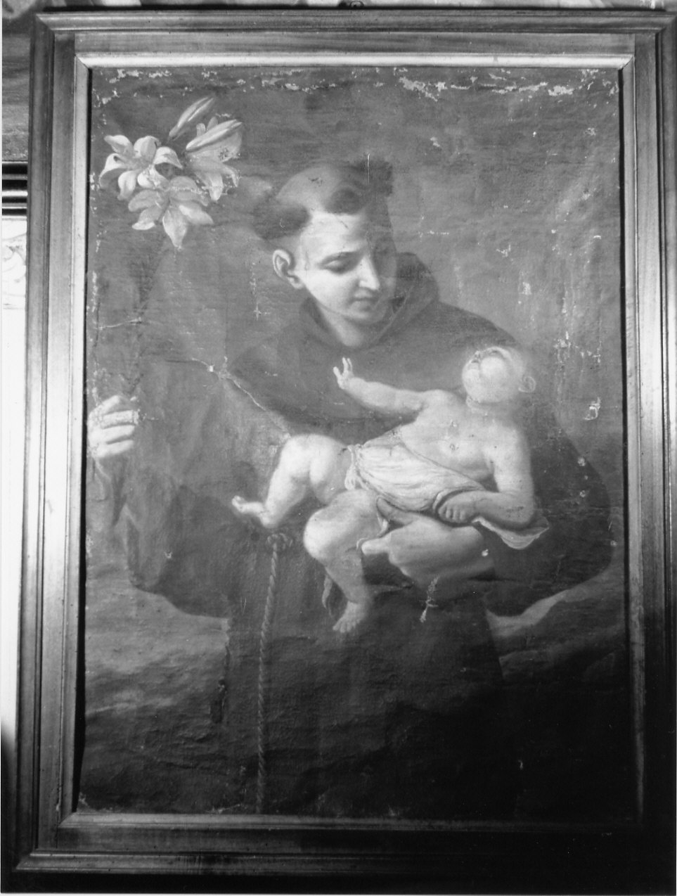 Sant'Antonio da Padova (dipinto, opera isolata) - ambito genovese (prima metà sec. XIX)