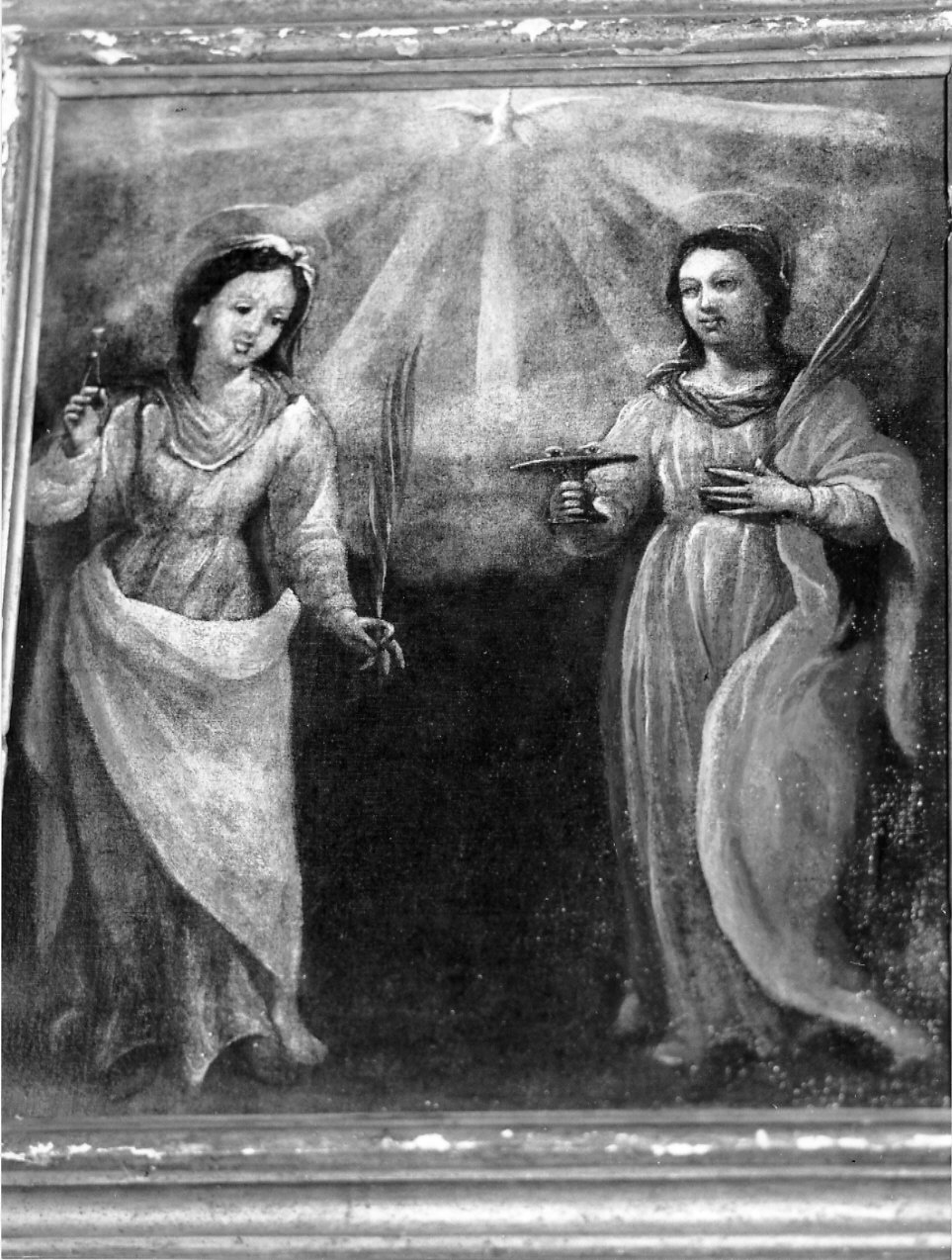 Sant'Apollonia e Santa Lucia (dipinto, opera isolata) - ambito ligure (sec. XVII)