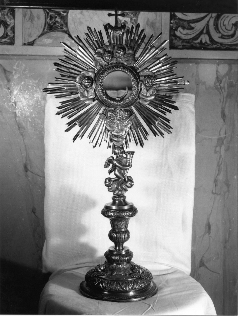 ostensorio - a raggiera, opera isolata - manifattura genovese (secondo quarto sec. XIX)