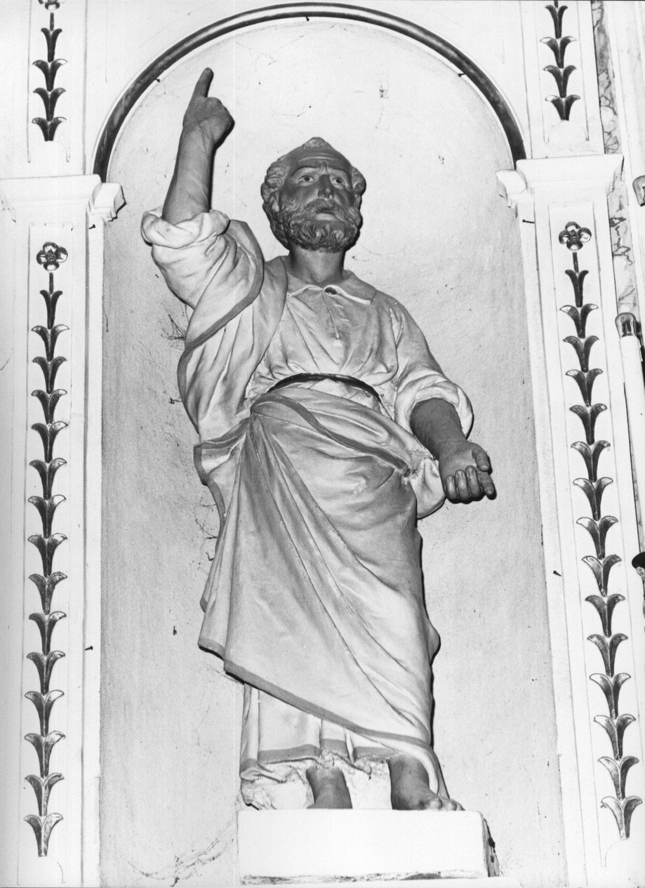 San Pietro Apostolo (statua, opera isolata) - bottega italiana (fine/inizio secc. XIX/ XX)