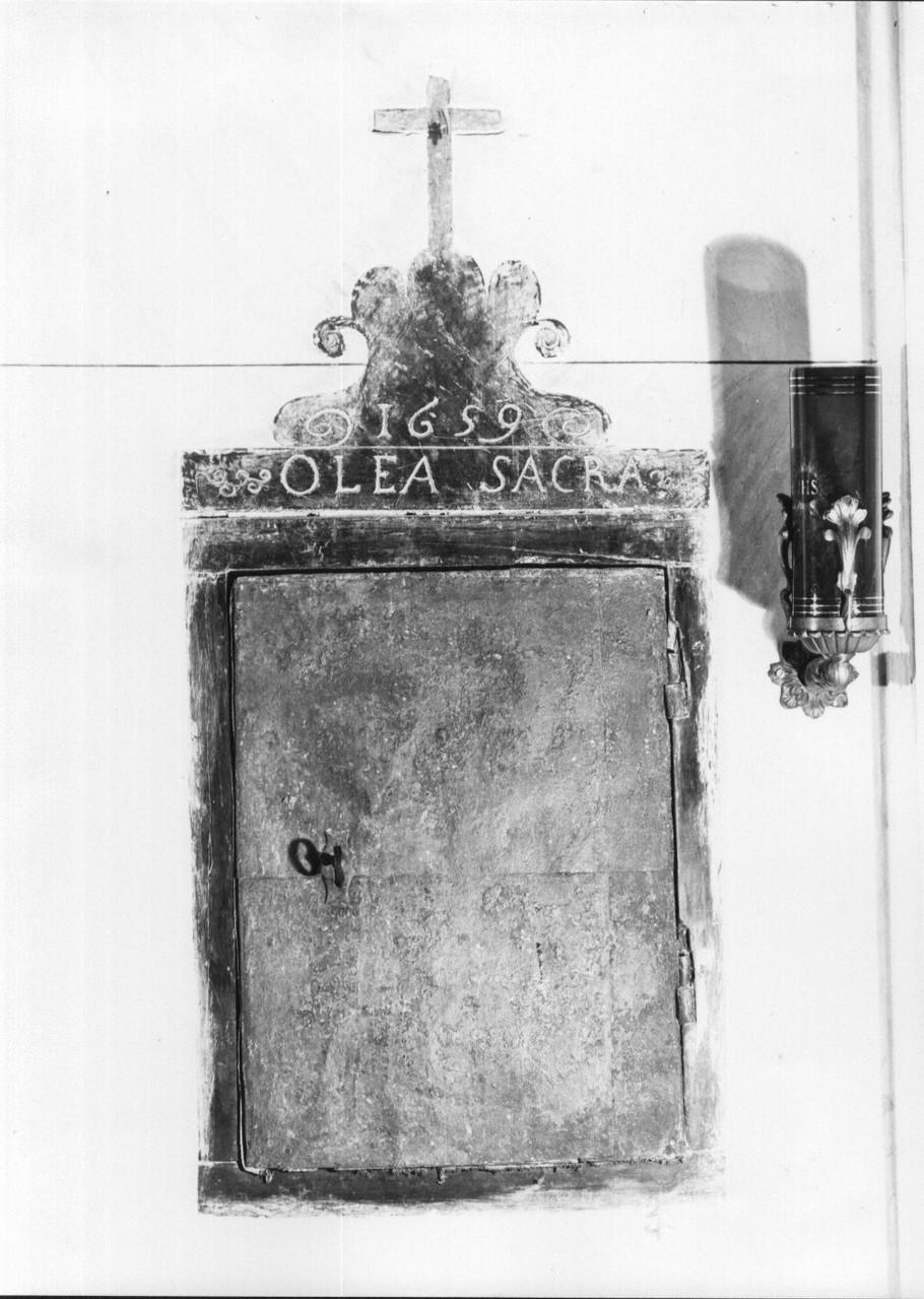 armadietto per oli santi, opera isolata - bottega ligure (sec. XVII)