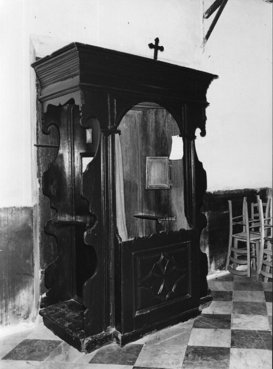 confessionale, opera isolata - bottega ligure (sec. XVIII)