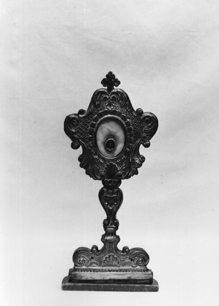 reliquiario - a ostensorio, opera isolata - bottega ligure (metà sec. XIX)