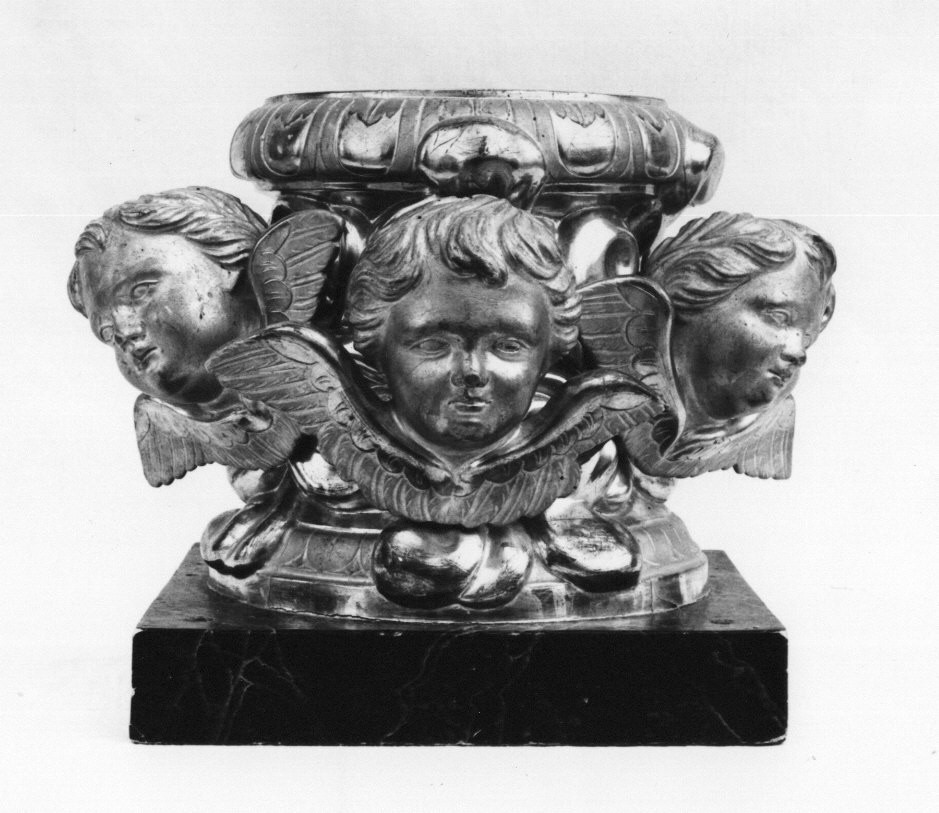 tronetto per esposizione eucaristica, frammento - bottega ligure (seconda metà sec. XIX)