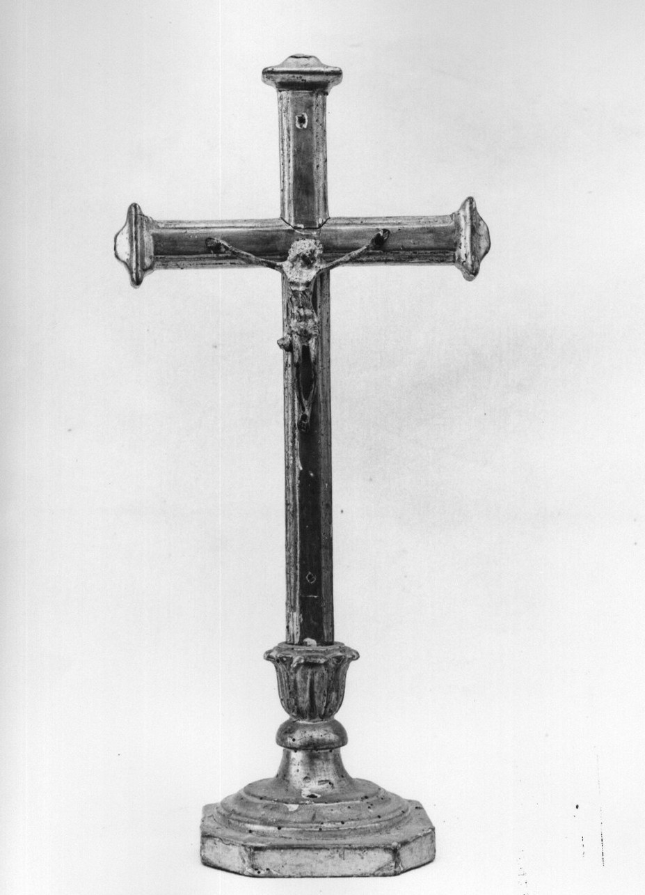 Cristo crocifisso (croce d'altare, coppia) - bottega ligure (sec. XIX)