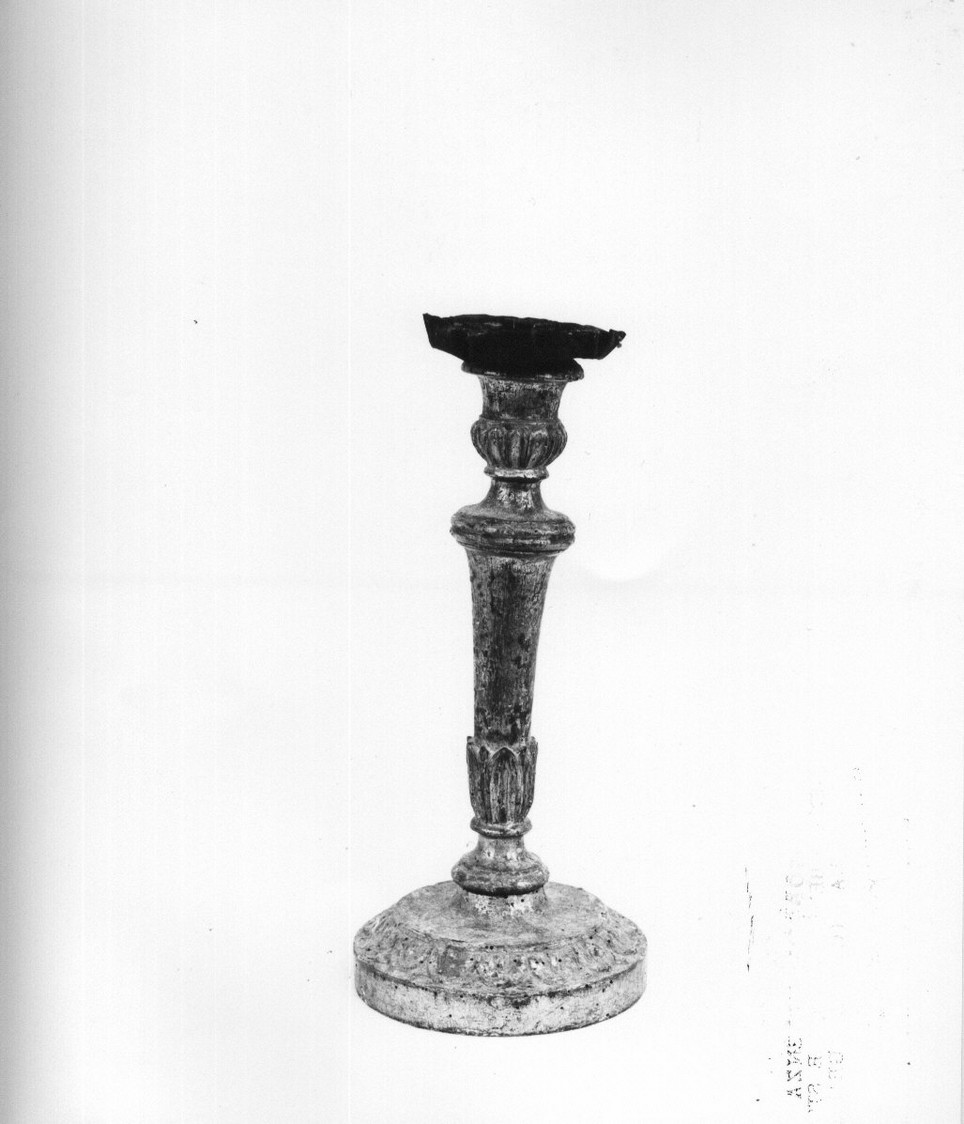 candeliere, serie - bottega ligure (sec. XIX)