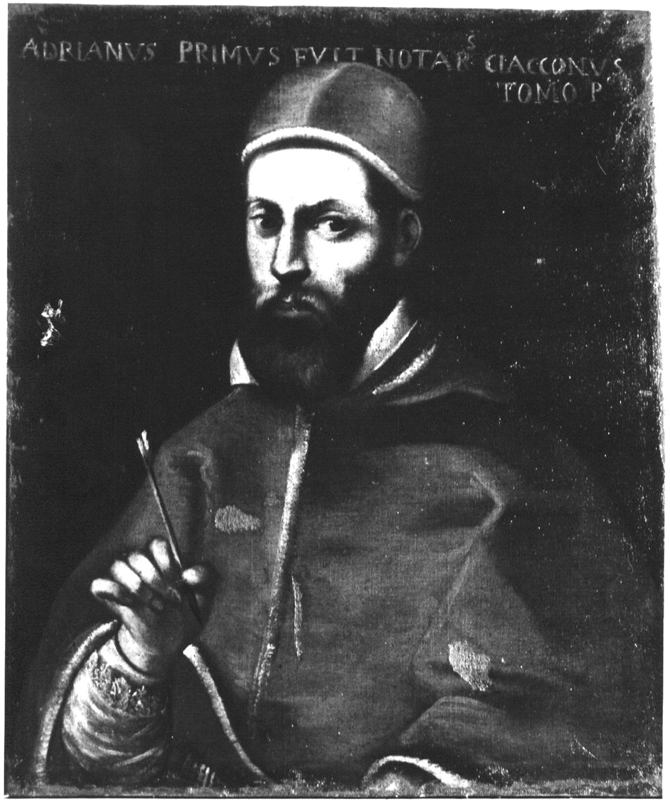 papa Adriano I (dipinto, opera isolata) - ambito italiano (metà sec. XVII)