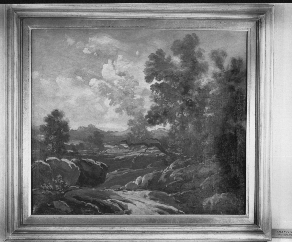 paesaggio con alberi (dipinto, opera isolata) di Berland Dario (metà sec. XX)