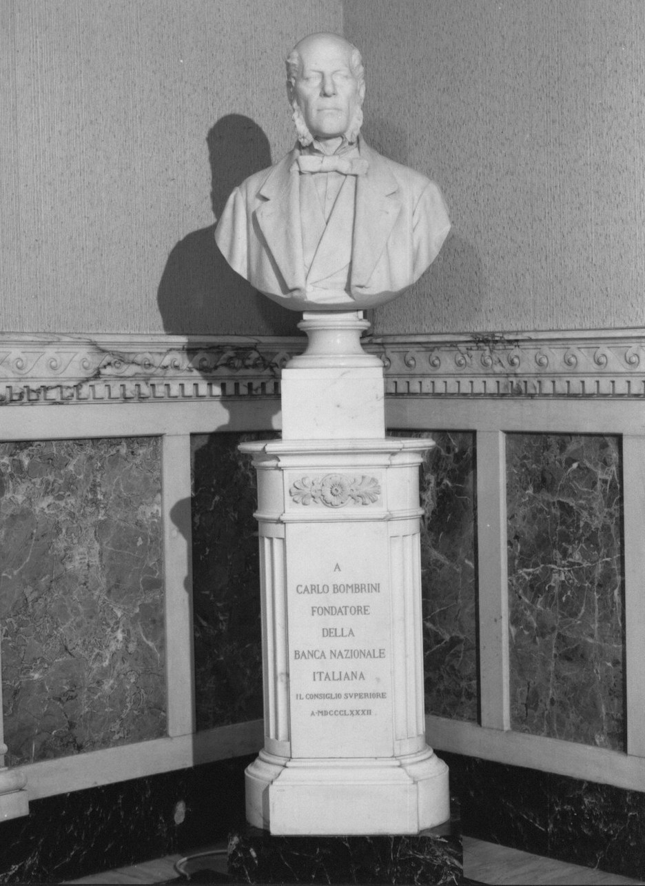 busto ritratto di Carlo Bombrini (scultura, opera isolata) - bottega genovese (sec. XIX)