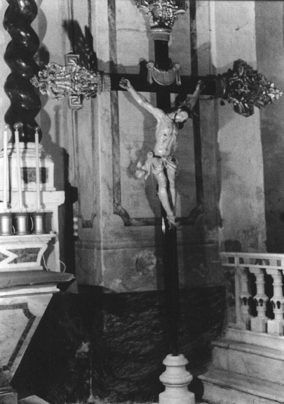 Cristo crocifisso (croce processionale, opera isolata) - bottega ligure (sec. XVIII, sec. XIX)