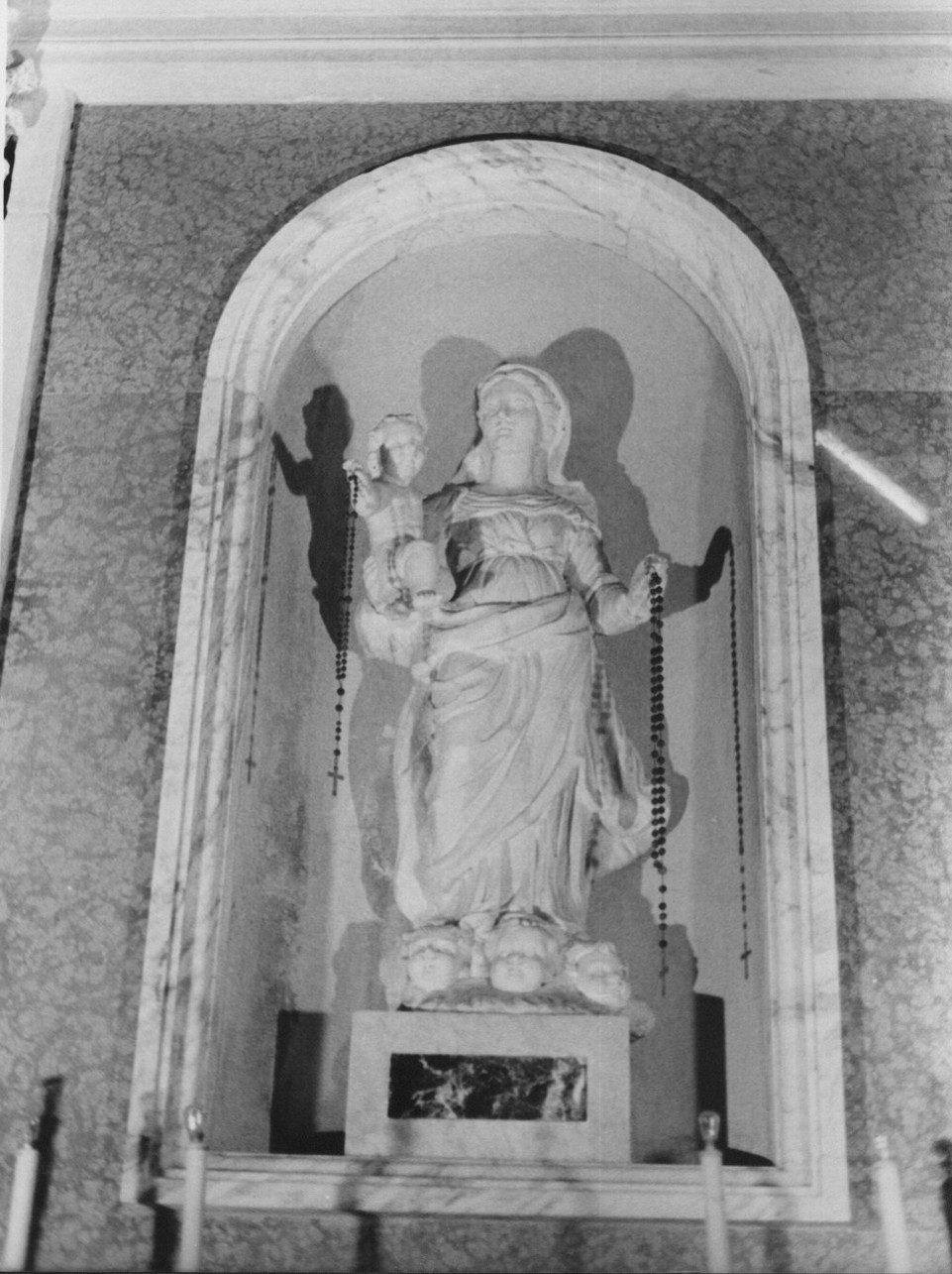 Madonna del Rosario (scultura, opera isolata) - bottega ligure (sec. XVIII)