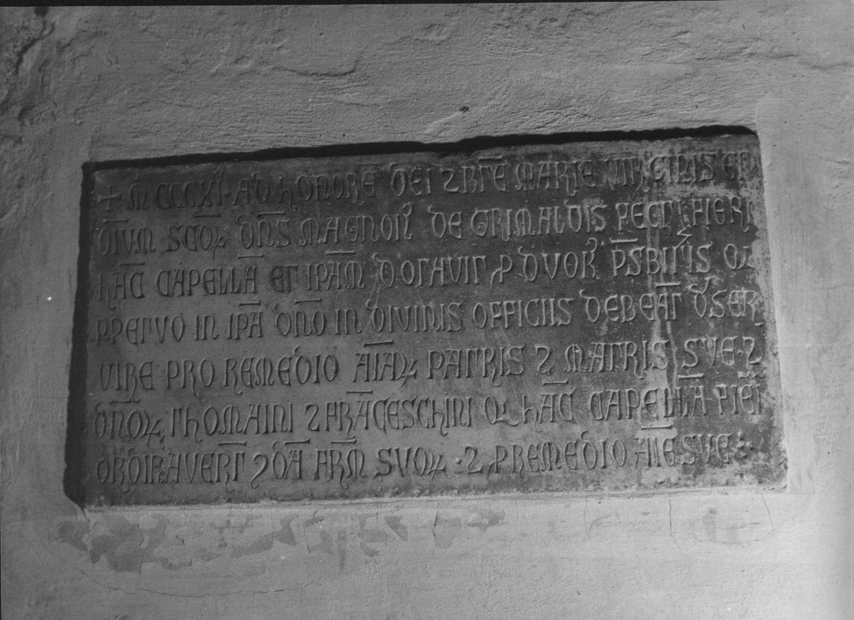 lapide, opera isolata - bottega ligure (sec. XIV)