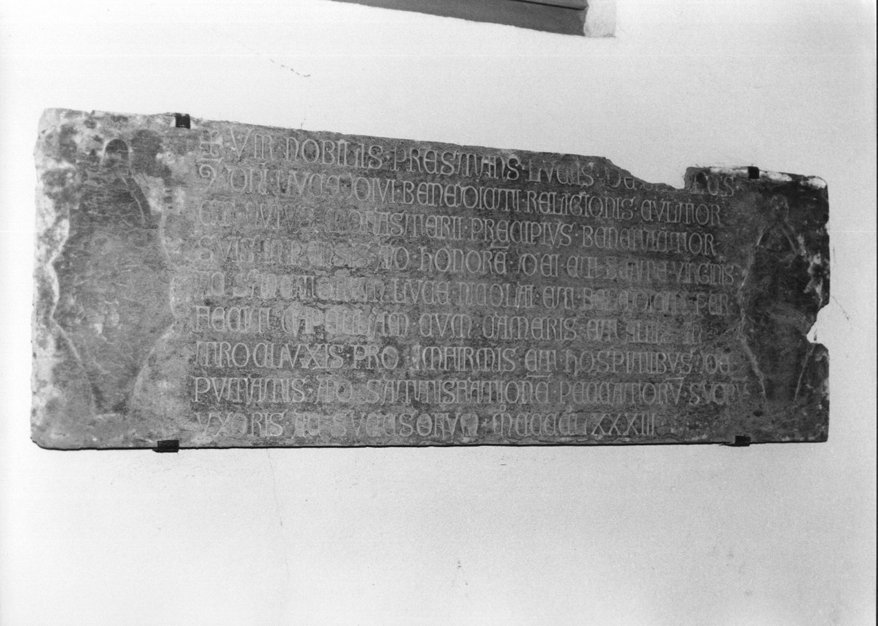 lapide commemorativa, opera isolata - bottega ligure (sec. XV)