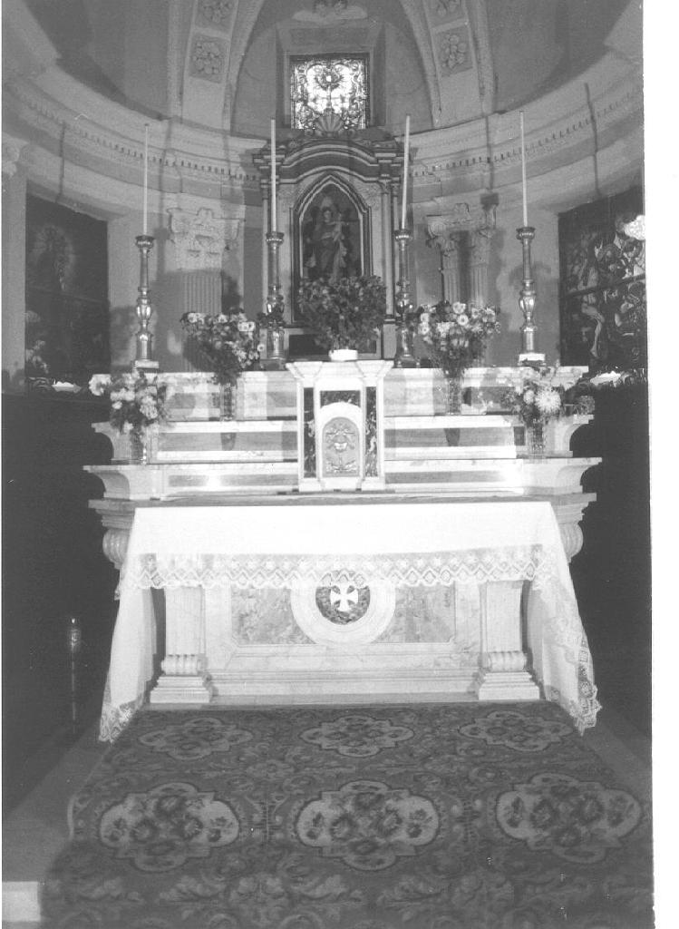 altare maggiore, opera isolata - bottega ligure (seconda metà sec. XIX)