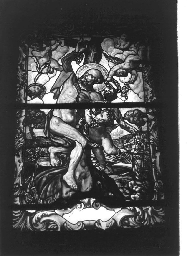 martirio di San Bartolomeo (vetrata, opera isolata) - PRODUZIONE LIGURE (seconda metà sec. XIX)