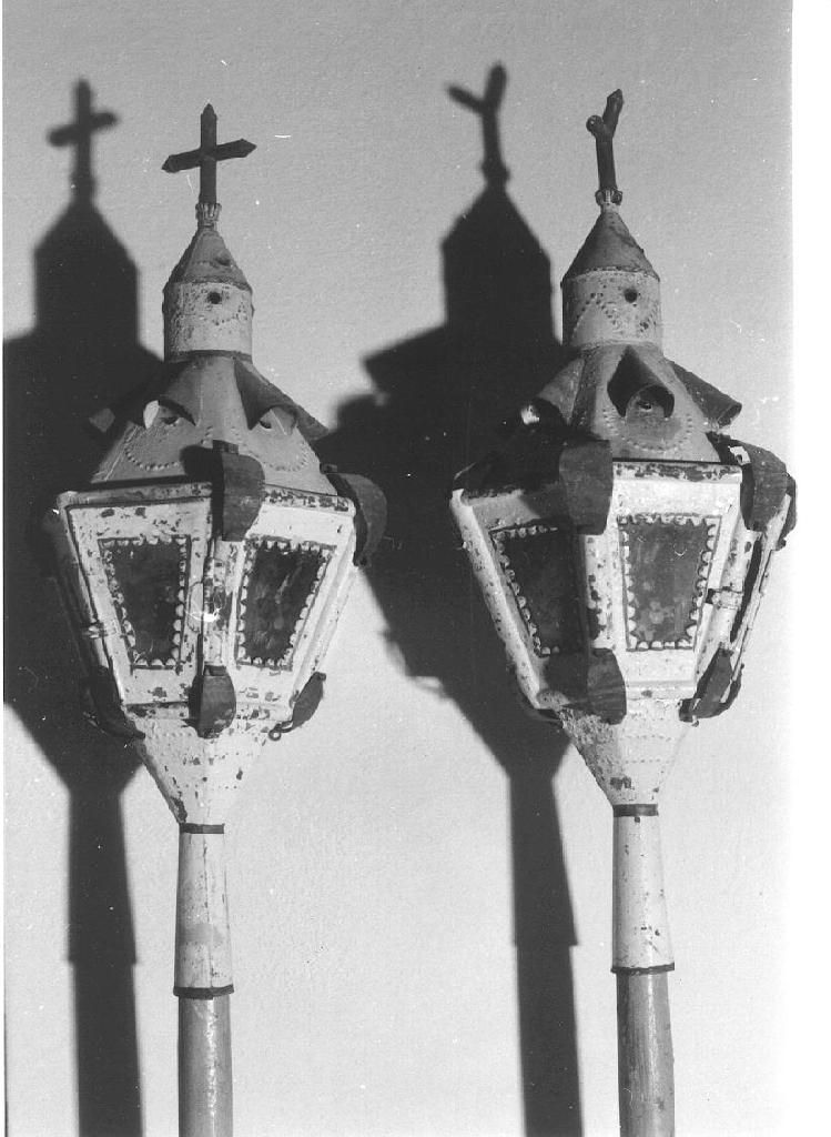 lanterna processionale, serie - PRODUZIONE LIGURE (sec. XIX)