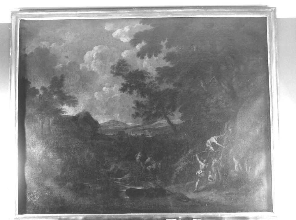 PAESAGGIO (dipinto, opera isolata) - ambito genovese (fine/inizio secc. XVII/ XVIII)