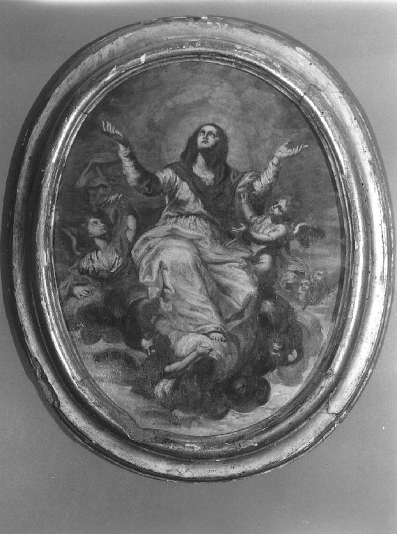 assunzione della Madonna (dipinto, opera isolata) - ambito genovese (seconda metà sec. XVII)