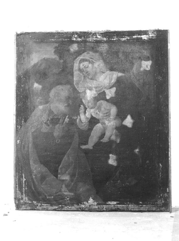 SACRA FAMIGLIA (dipinto, opera isolata) - ambito veneto (primo quarto sec. XVI)