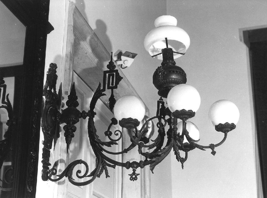 lampada - a muro, coppia - PRODUZIONE LIGURE (ultimo quarto sec. XIX)