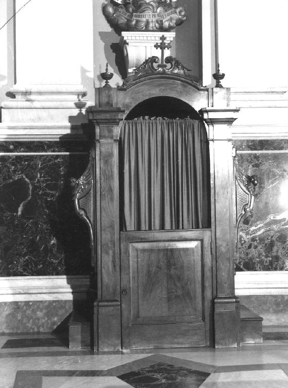 confessionale, serie - bottega ligure (ultimo quarto sec. XIX)