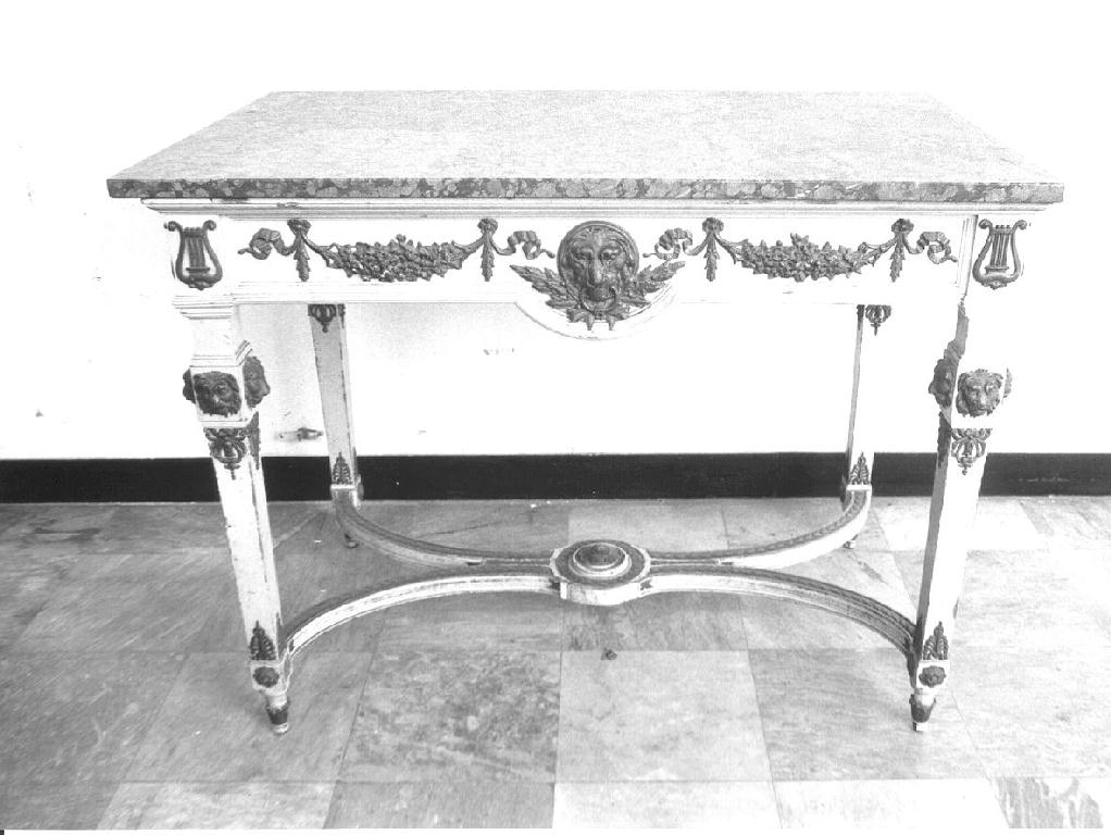 motivo decorativo a volute (tavolo, opera isolata) - PRODUZIONE LIGURE (primo quarto sec. XIX)